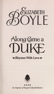 Along came a duke : rhymes with love  Cover Image