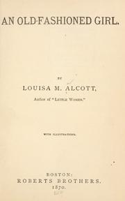 An old-fashioned girl  Cover Image
